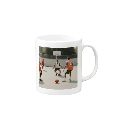 サッカーバスケ Mug