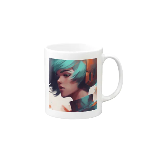 ボブカットのアイドル Mug