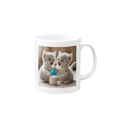 双子の子猫 Mug