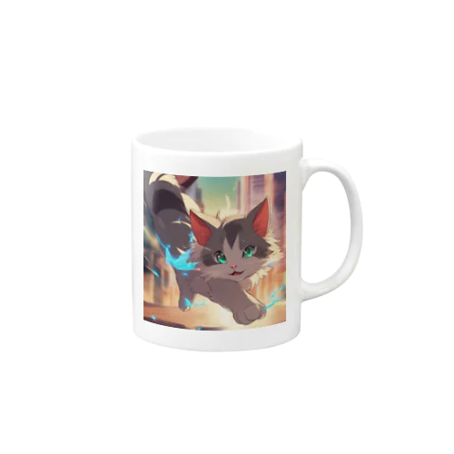 異能の力を放つ猫 Mug