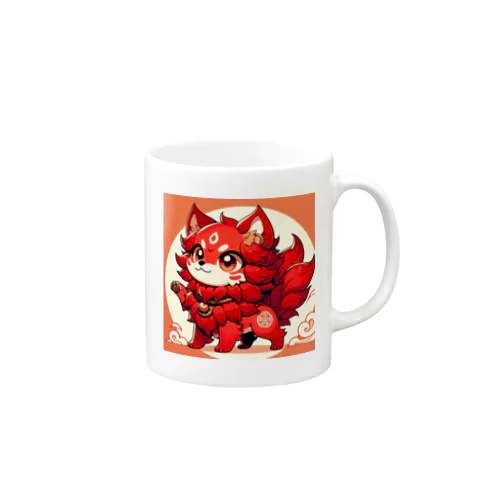 かわいいシーサーのアニメ風イラストグッズ Mug