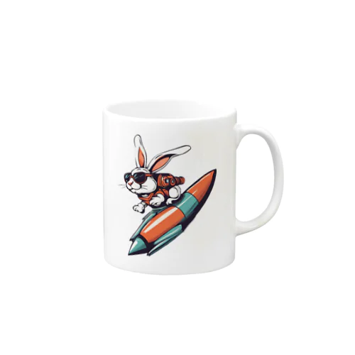 ロケットうさぎ　ミッション遂行 Mug