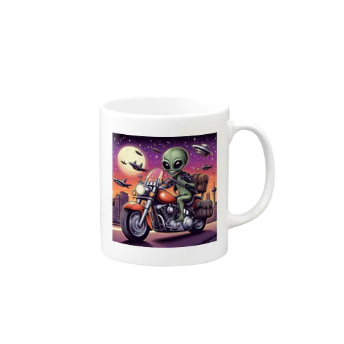 バイク宇宙人2 Mug