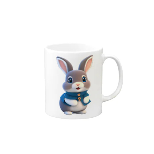 ３Dウサギ Mug