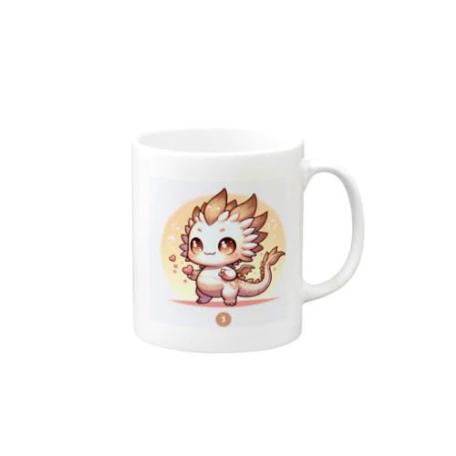 【かわいいドラゴンのマスコットキャラクター】 Mug