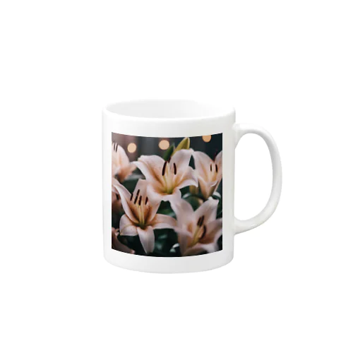 ヒメユリの優雅な花弁 Mug