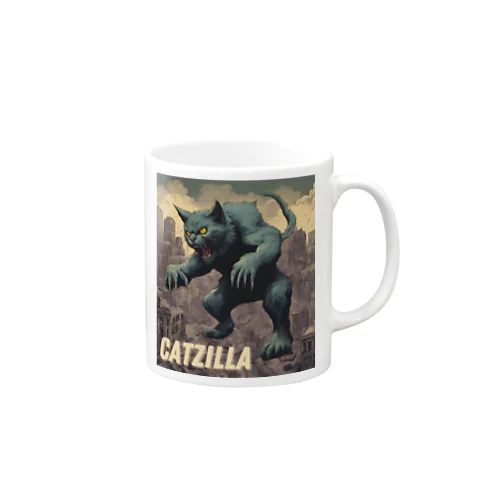 ゴジラになりたい猫 CATZILLA Mug