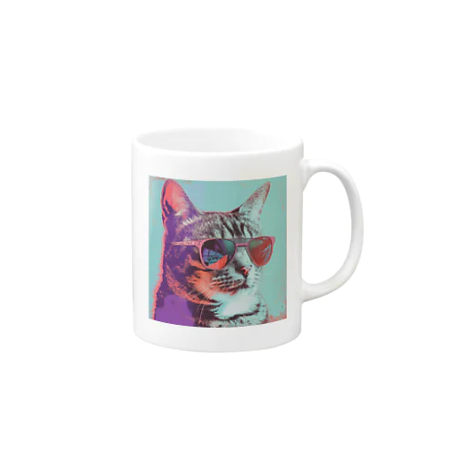 サイバーポップ・キャット Mug