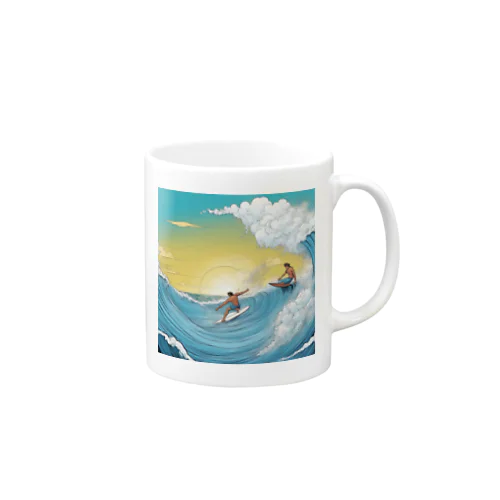ハワイ　サーフィン Mug