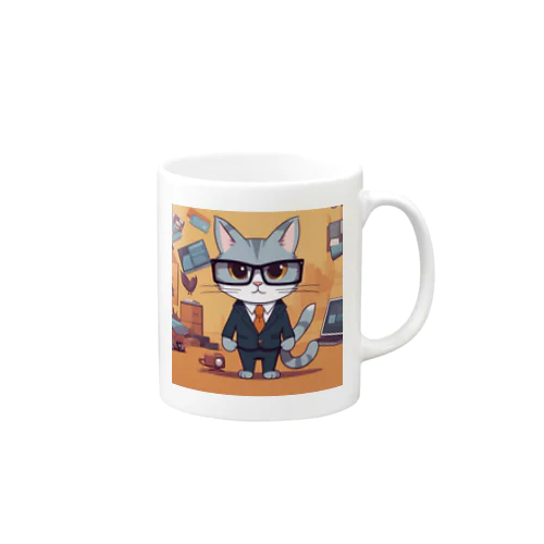 キャット・イン・スーツ Mug