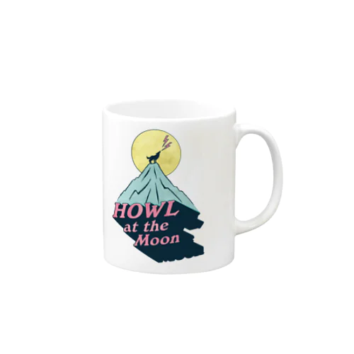 🌕月に吠える🐺（HOWL at the Moon） Mug