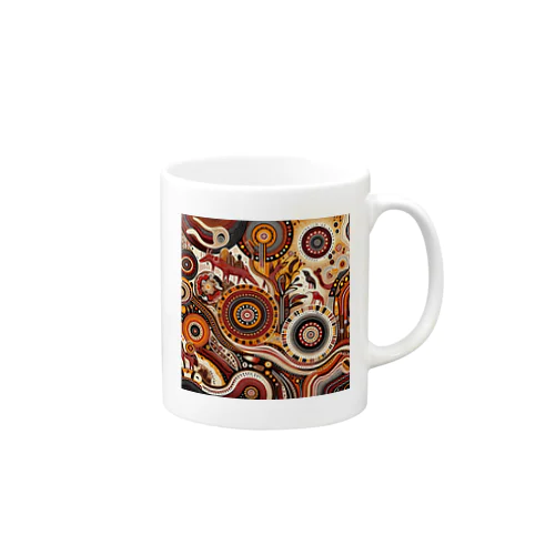 アボリジニ柄３ Mug