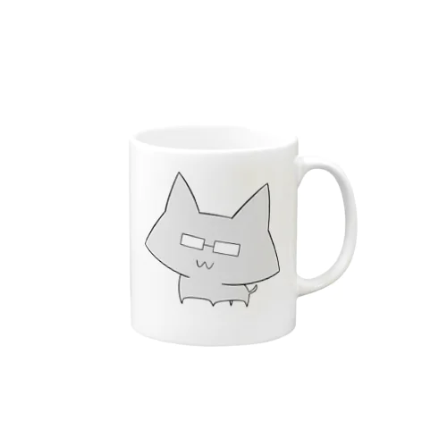 めがねネコ Mug