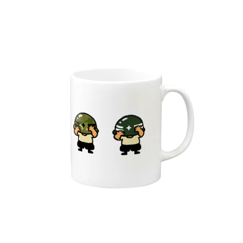 へるめっとおじさん集合02 Mug