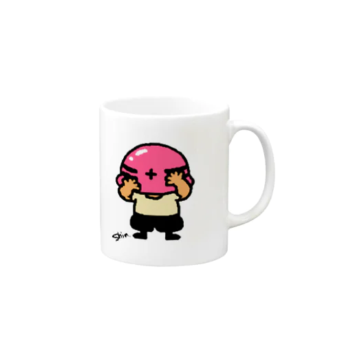 へるめっとおじさん　ピンク Mug