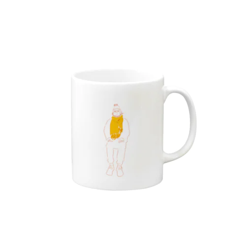 マフラーをするおじさん Mug