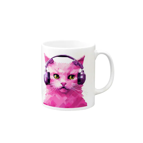 Pink cat (music) Mug