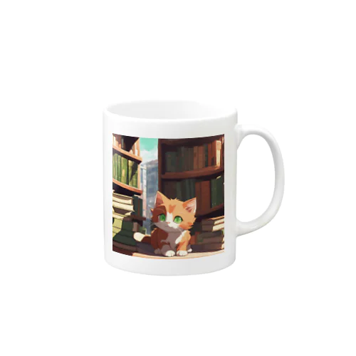 茶猫と本の部屋 Mug
