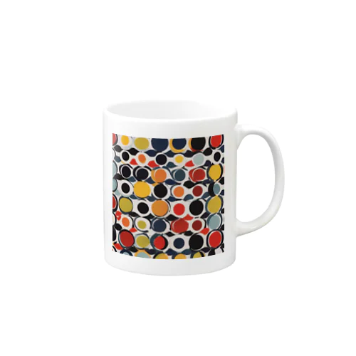 北欧　ドット柄　マリメッコ風　Scandinavian dot pattern Mug