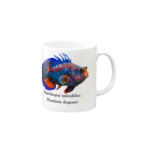 ニシキテグリ（マンダリンフィッシュ）魚バージョン Mug