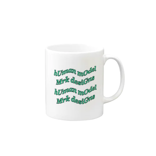 Human model  （ green ） Mug