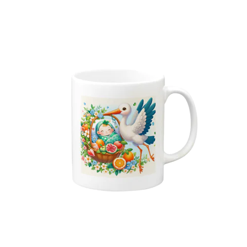 幸せを呼ぶコウノトリ2/Stork of Happiness2 Mug