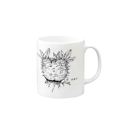 パキポディウム・ボタニカルアート（植物） Mug
