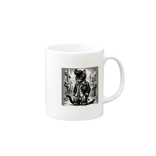 男らしいねこ Mug