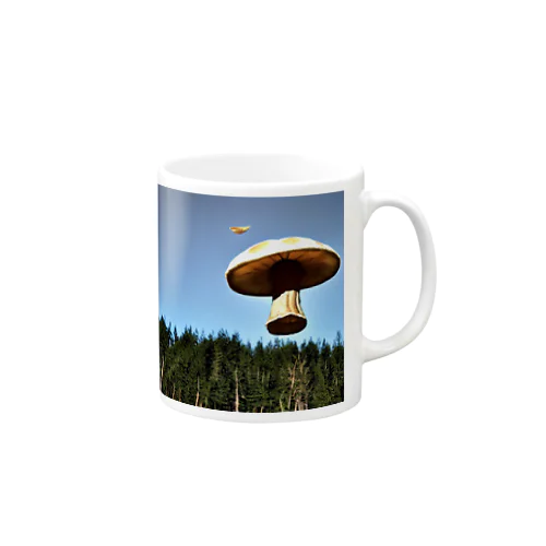 空飛ぶキノコ Mug