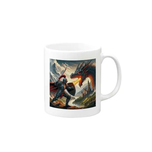 騎士とドラゴン Mug