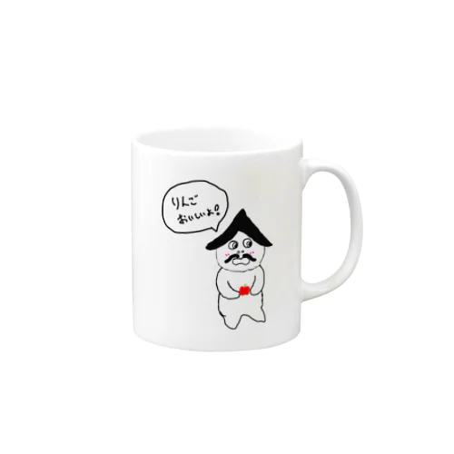 りんごをおすすめするてらくん Mug