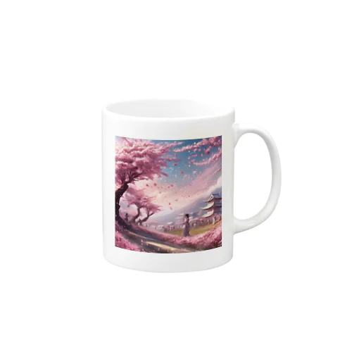 舞い散る桜 Mug