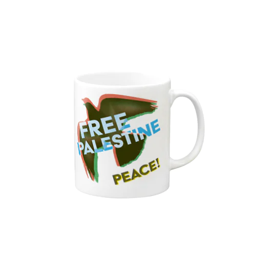 【パレスチナ連帯】PEACE マグカップ