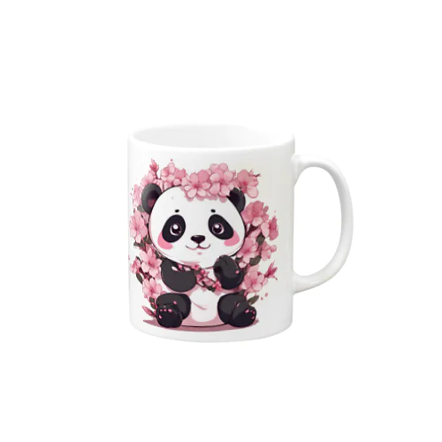 満開桜とパンダ Mug