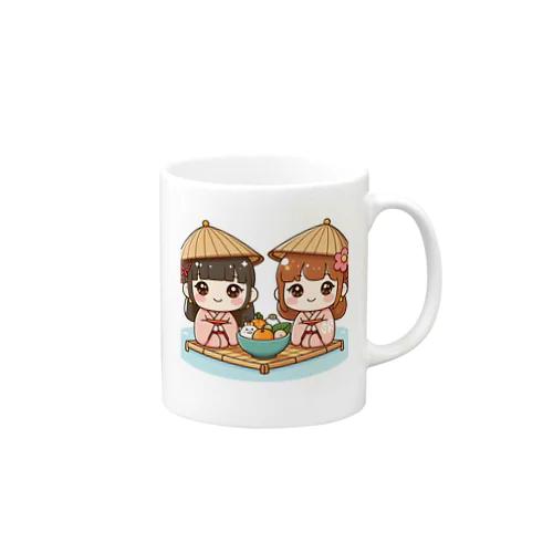 お正月が終わり、ひな祭りの季節がやってきました！ Mug