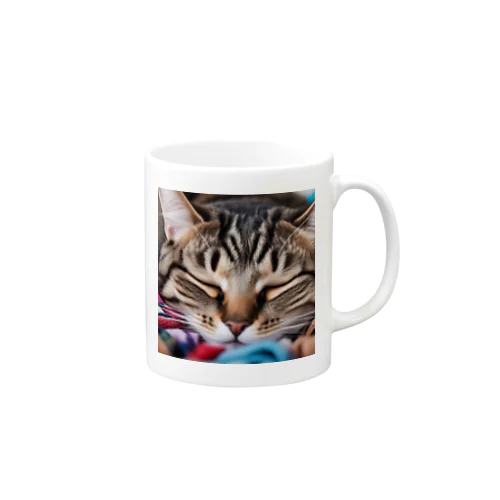 寝ている猫 Mug