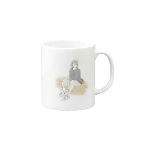 ふりかえるおんなのこ Mug