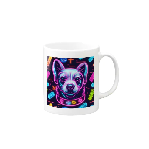 neon dog マグカップ