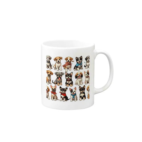 かわいい子犬大集合 Mug