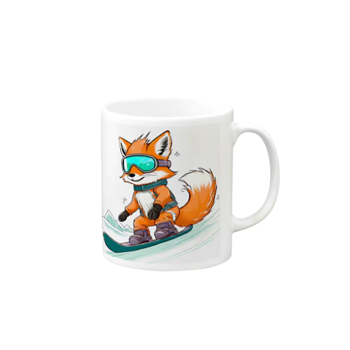 スノーボード　キツネ Mug