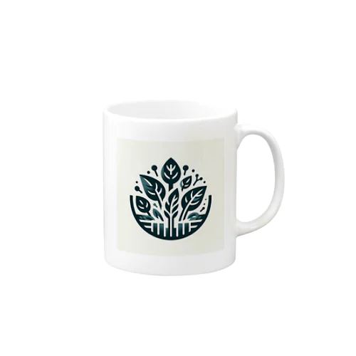 ほうれん草、緑、持続可能 Mug