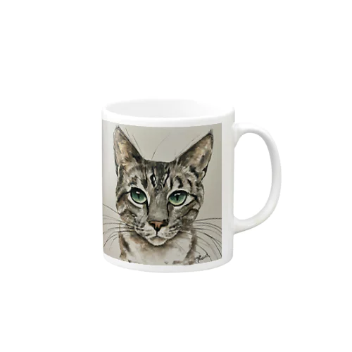 凛々しい猫 Mug