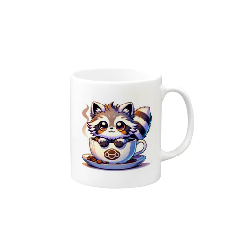 にゃんコーヒー タヌキ猫 Mug