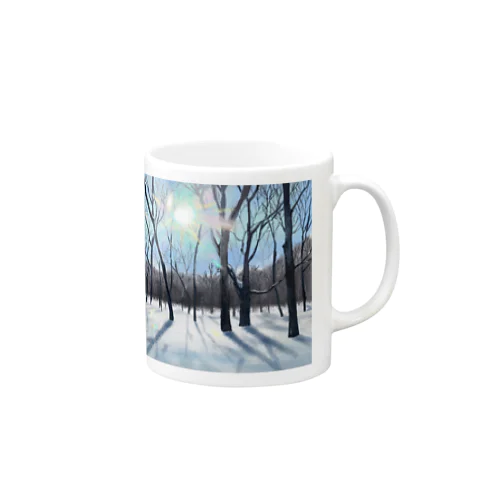 冬の雑木林 マグカップ