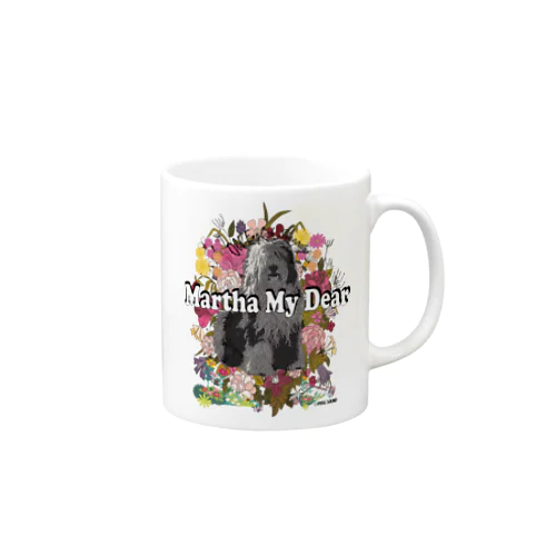 Martha My Dear マーサマイディア 犬プリント Mug