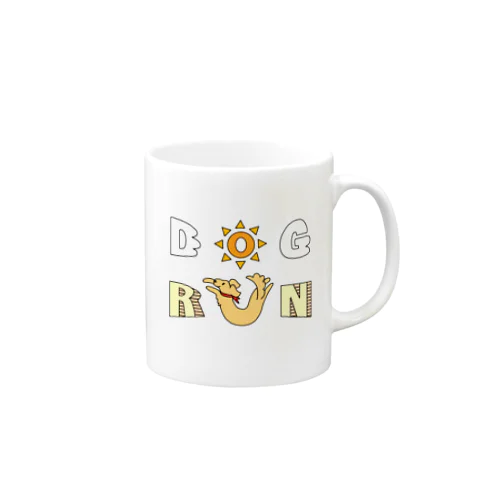 DOG RUN(背景なし) Mug