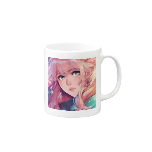 アーティストのアンニュイ美人 Mug