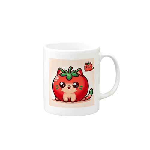 トマト猫 マグカップ