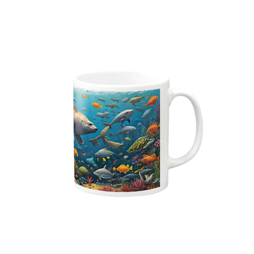 見るも奇妙な合体動物たち fusion animals<<妄想アニマルズ>> Mug