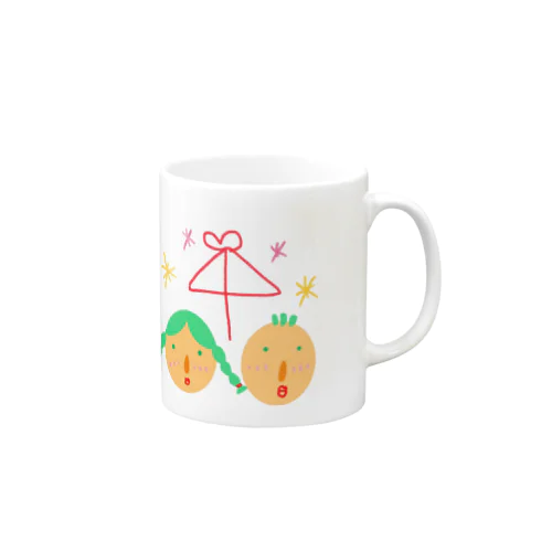 マーティンとエミリー（相合傘） Mug